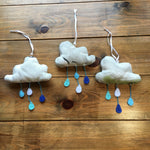 Handmade Floral Raincloud Decorations