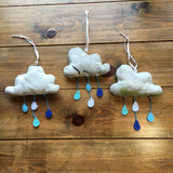 Handmade Floral Raincloud Decorations