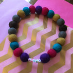 Personalised Pom Pom Dog Collar - Dolly Mix