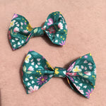 Dog Bow Tie Spring Forest Green