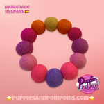 Pom Pom Bracelet - Pink