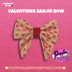 Sweet Heart Love - Handmade Dog Sailer Bow Tie - Small
