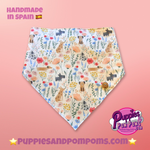 Spring Dogs Floral Bandana - Snap On