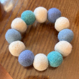 Pom Pom Bracelet - Cornish Blues / Baby Blues