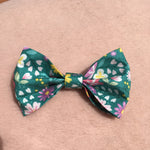 Dog Bow Tie Spring Forest Green
