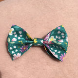 Dog Bow Tie Spring Forest Green