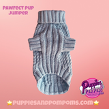 Baby Blue Pawfect Pup Jumper - Clearance Sale