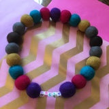 Personalised Pom Pom Dog Collar - Dolly Mix