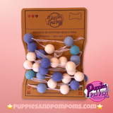 Pom Pom Garland - Baby Blues / Cornish Blues