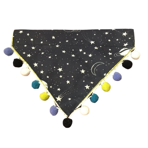 Space Exploration Pom Pom Dog Bandana
