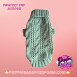 Peppermint Green Pawfect Pup Jumper - Clearance Sale