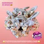 Spring Dogs - Scrunchie with bow