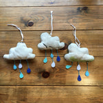 Handmade Floral Raincloud Decorations