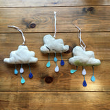 Handmade Floral Raincloud Decorations