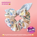 Spring Dogs - Scrunchie with bow
