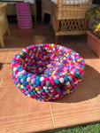 Pompom Dog Bed - Felt Ball Basket