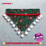 Baubles and Berries Christmas Bandana - Slim Opening