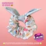Spring Dogs - Scrunchie with bow