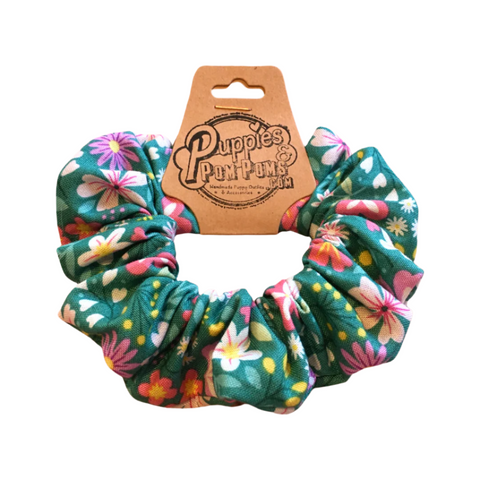 Spring Forest Scrunchie Green
