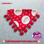 Santa’s Grotto Christmas Bandana - Slim Opening