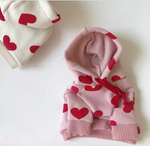 Valentine Puppy Love Hoodie - White - Clearance Sale