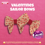 Sweet Heart Love - Handmade Dog Sailer Bow Tie - Small