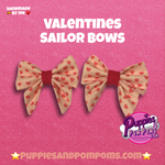 Sweet Heart Love - Handmade Dog Sailer Bow Tie - Small