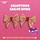Sweet Heart Love - Handmade Dog Sailer Bow Tie - Small